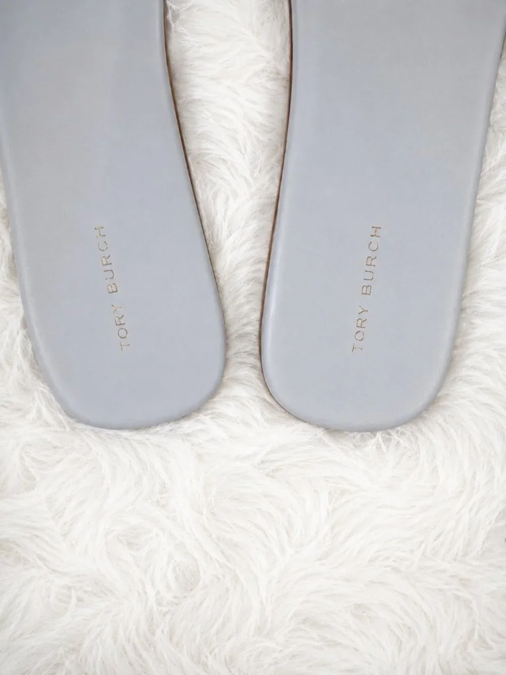 LIKE NEW Tory Burch Ines Leather Slide in Summit